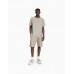 Шорты Bershka Textured Relaxed Fit Bermuda, бежевый
