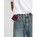 Кошелек Bershka Embossed Faux Patent Animal Print, бордово-фиолетовый