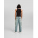 Джинсы Bershka Faded-effect Skater Fit Cargo, синий