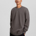 Свитшот Bershka Crew Neck, серый