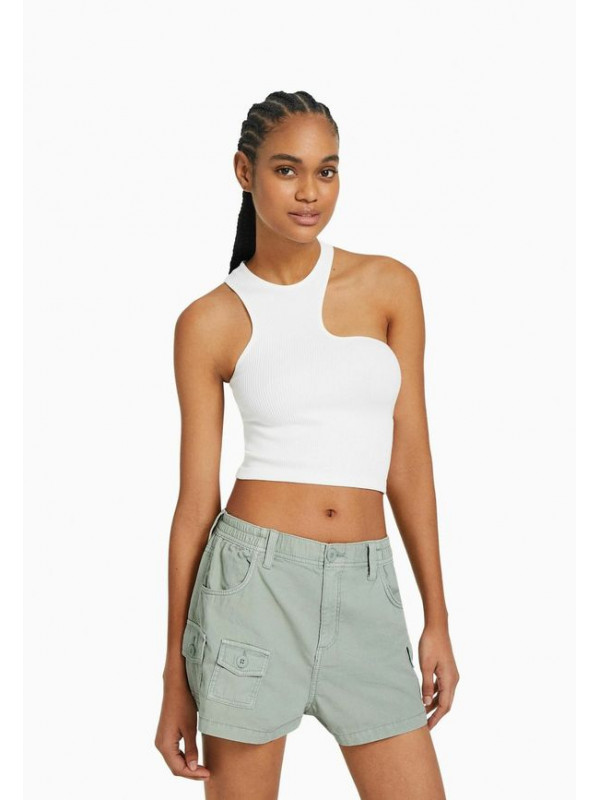 Шорты Bershka, зеленый
