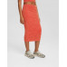 Юбка Bershka Faded Seamless Midi, красный