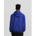 Ветровка Bershka Lightweight Hooded, синий