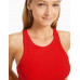 Топ Bershka Sleeveless Ribbed, красный