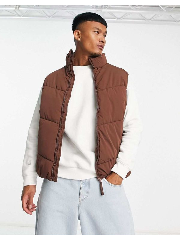 Коричневый пуховик Bershka эксклюзивно на ASOS