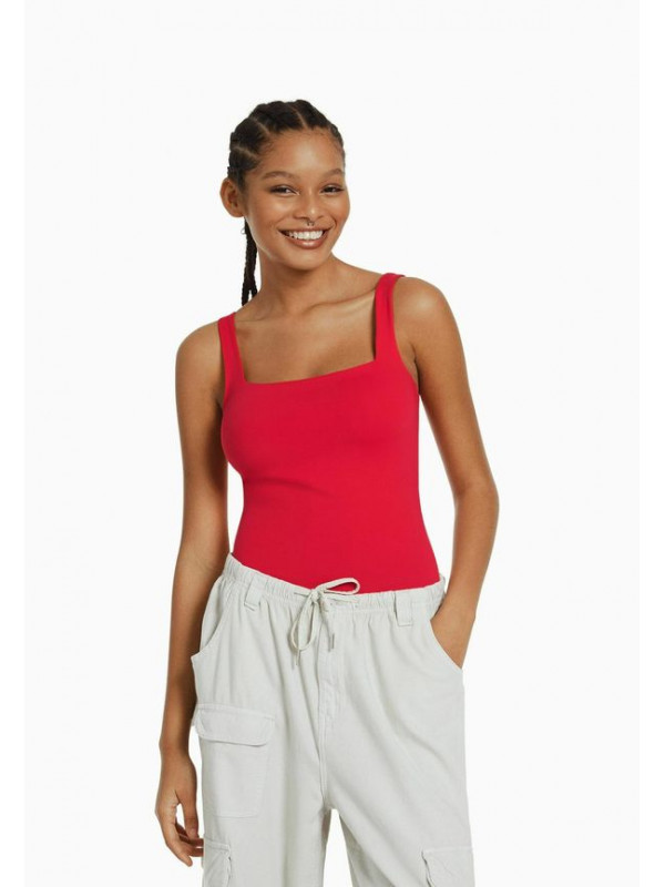 Топ Bershka, красный