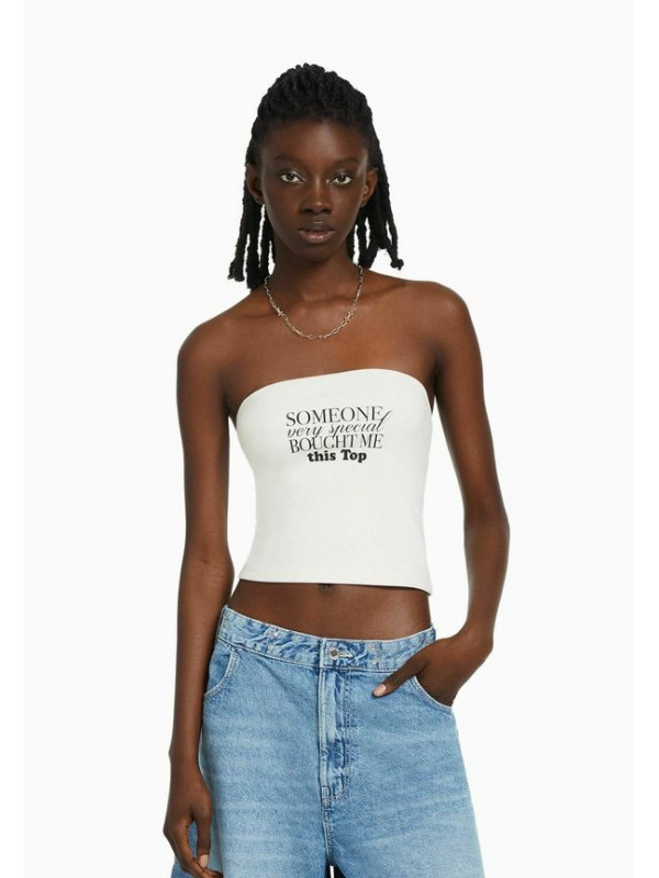Топ Bershka, белый