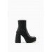 Ботильоны на платформе Bershka, черный