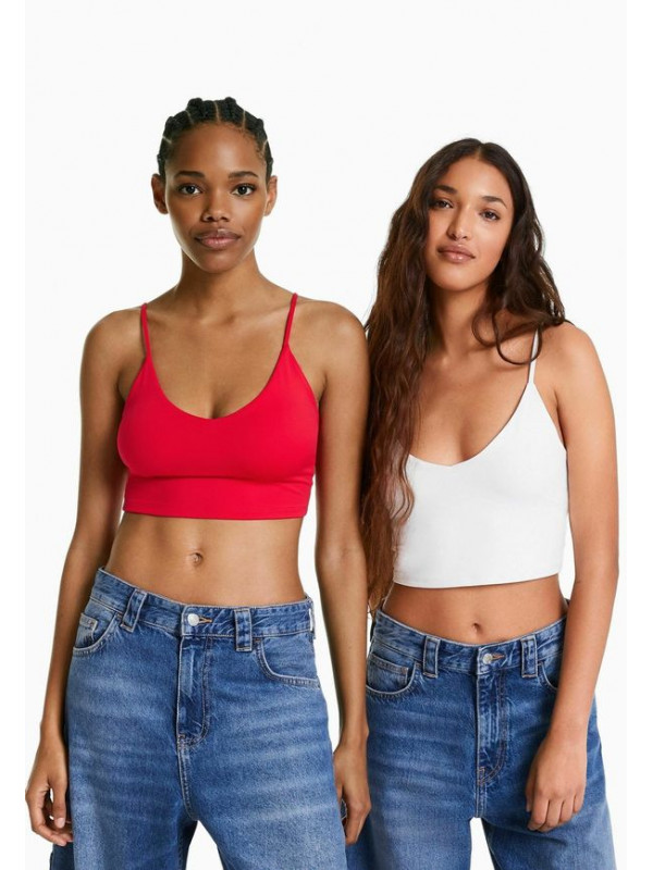 Топ Bershka, белый