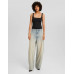 Боди Bershka Barbiecore Tank, черный