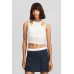 Юбка Bershka Cargo Mini With Underwear, темно-синий