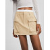 Юбка Bershka Cargo Mini With Underwear, светло-коричневый