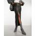 Ботильоны Bershka Fitted High-heel Ankle, серый