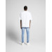 Джинсы Bershka Ripped Super Skinny With Paint Splatter, голубой