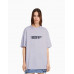Футболка Bershka Bizarrap Print Boxy Fit, фиолетовый