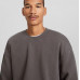 Свитшот Bershka Crew Neck, серый