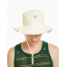 Шляпа Bershka Washed Effect Cotton Bucket, белый Шляпа Bershka Washed Effect Cotton Bucket, белый