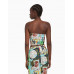 Топ Bershka Strapless Jean-Michel Basquiat Print, розовый/мультиколор Топ Bershka Strapless Jean-Michel Basquiat Print, розовый/мультиколор
