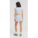 Шорты Bershka Faded-Effect Plush, светло-синий Шорты Bershka Faded-Effect Plush, светло-синий