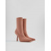 Ботильоны Bershka Fitted High-heel Ankle, розовый