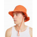 Шляпа Bershka Washed Effect Cotton Bucket, оранжевый Шляпа Bershka Washed Effect Cotton Bucket, оранжевый