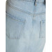 Джинсовая юбка Bershka Long Ripped Denim Skirt, голубой Джинсовая юбка Bershka Long Ripped Denim Skirt, голубой