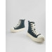 Кроссовки Bershka Men's Denim High Top Trainers, темно-синий