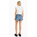 Шорты Bershka Vintage Denim With Rips, синий