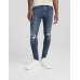 Джинсы Bershka Ripped Skinny, синий