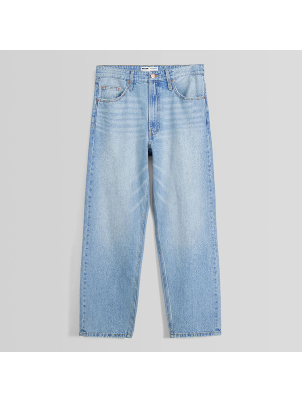 Джинсы Bershka Straight Fit ’90s, голубой
