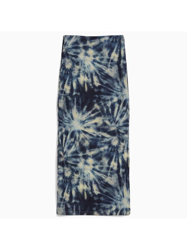 Юбка Bershka Long, темно-синий