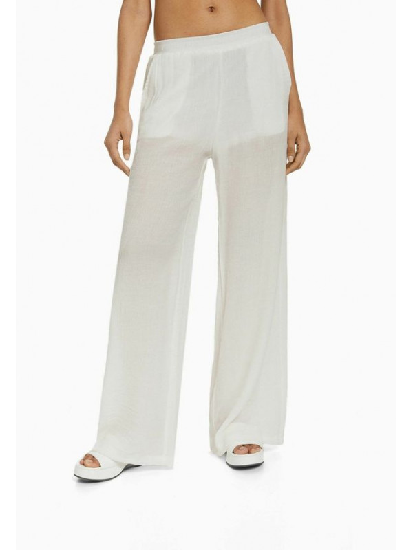 Брюки Bershka, белый