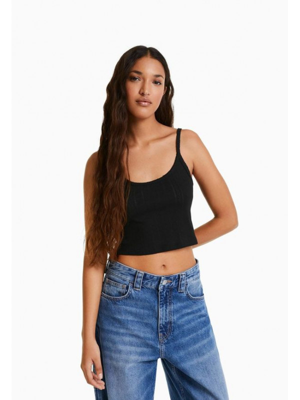 Топ Bershka, черный