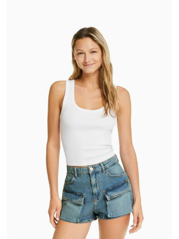Джинсовые шорты Bershka