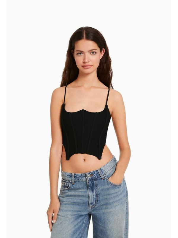 Топ Bershka, черный